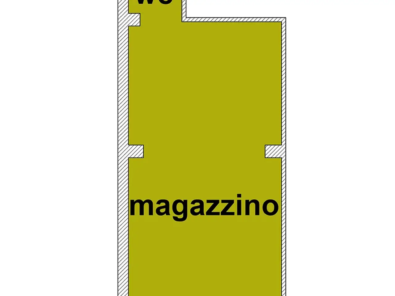 Magazzino in Calle Nordio Marangoni, Chioggia, {3} - Planimetria 1