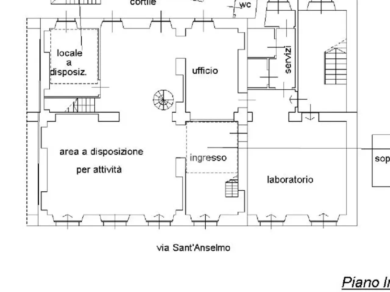 Negozio in Via Sant'Anselmo 28, Torino, {3} - Planimetria 1