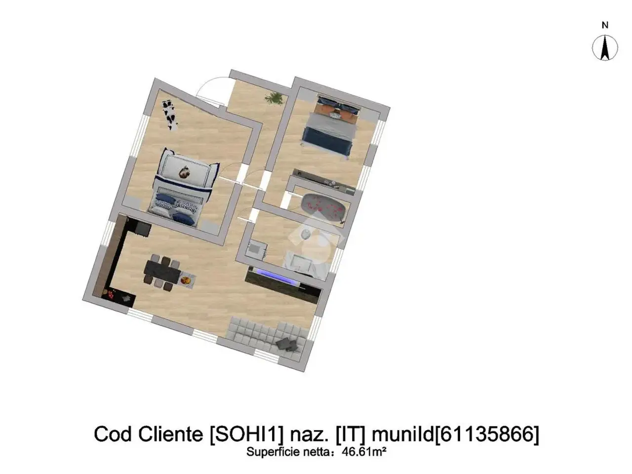 Ufficio in Lungomallero Diaz, Sondrio, {3} - Planimetria 1