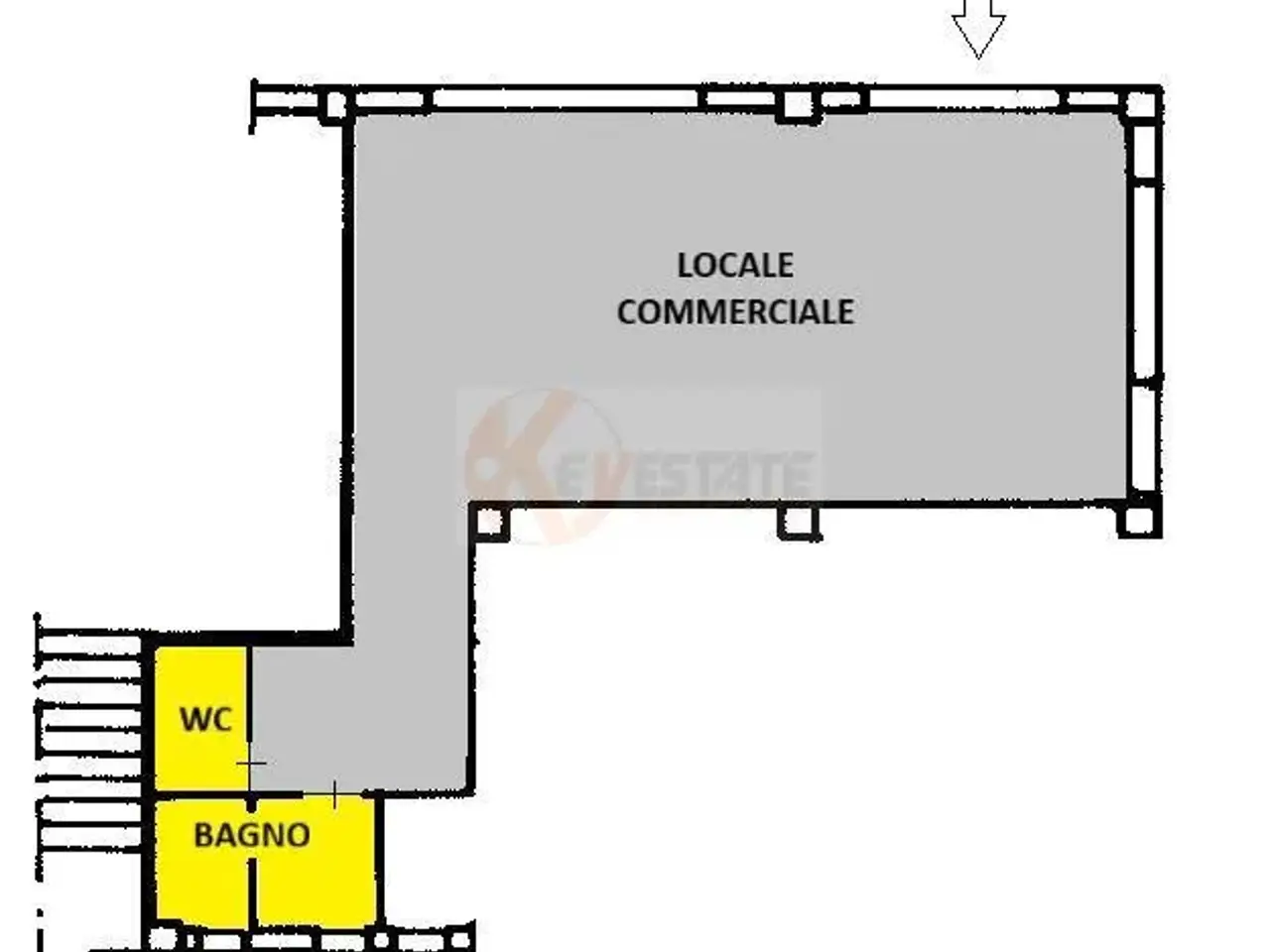 Esercizio commerciale in Via Gorizia 55, Sassari, {3} - Planimetria 1