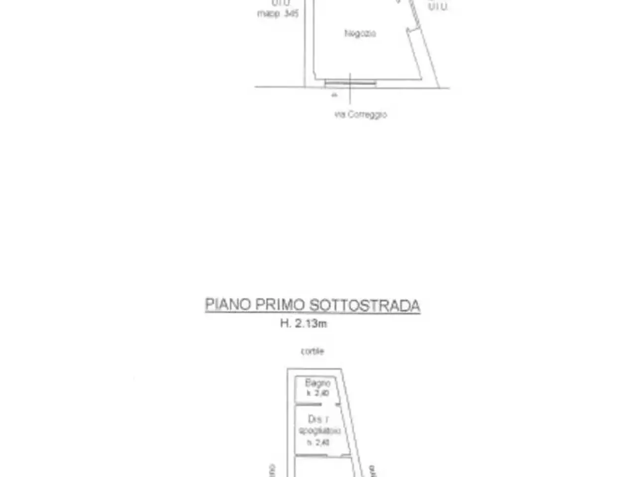 Negozio in Via Correggio 77, Milano, {3} - Planimetria 1