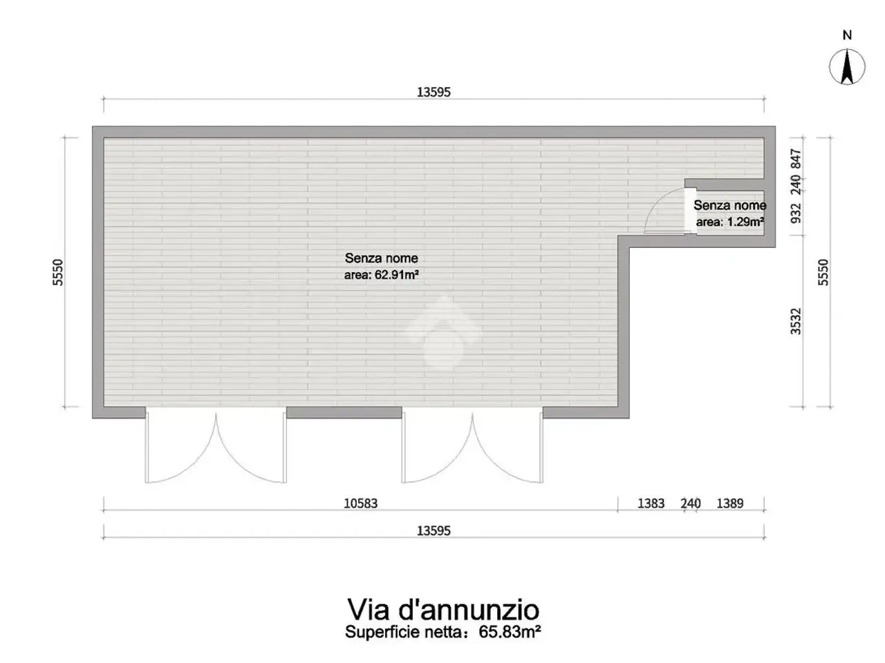 Negozio in Via Gabriele d'Annunzio 50, Castellammare Di Stabia, {3} - Planimetria 1