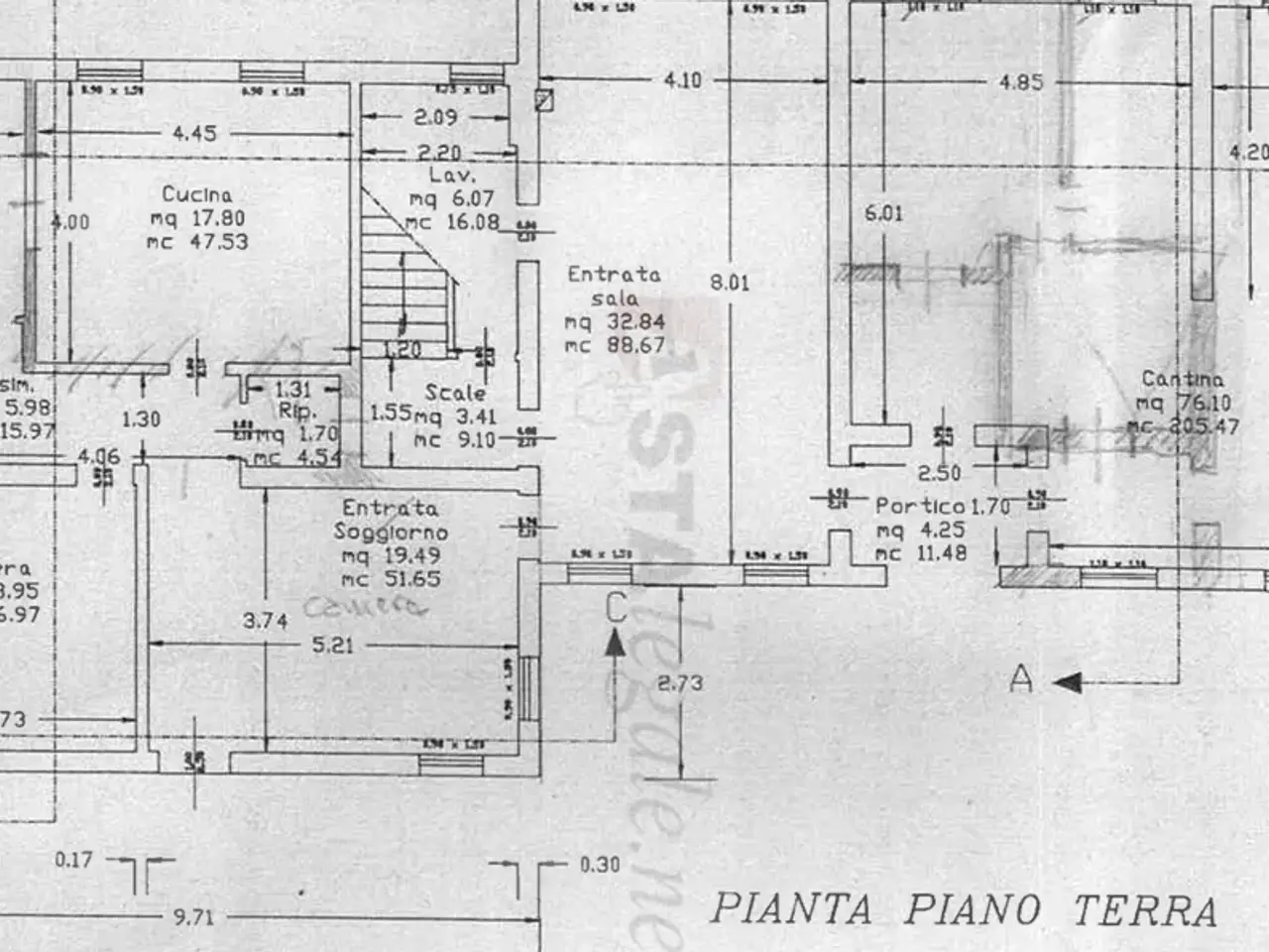 Villa a schiera in Via Ramo Silvelle, Trebaseleghe - Planimetria 1