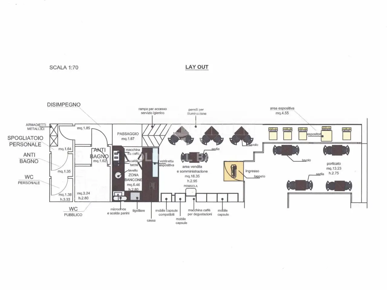 Bar in Piazza Malvezzi 23, Desenzano Del Garda, {3} - Planimetria 1