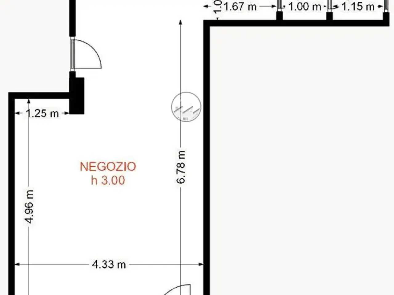 Negozio in Via Assi San Paolo 15, Pavia, {3} - Planimetria 1