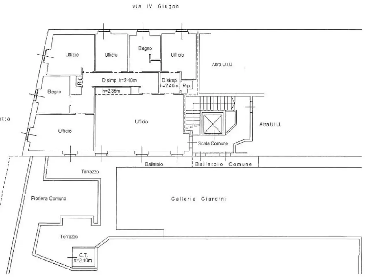 Ufficio in Via IV Giugno 32, Magenta, {3} - Planimetria 1