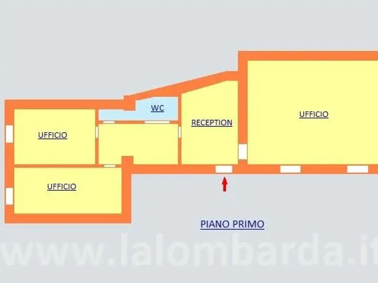Ufficio in Via Vittorio Emanuele II 26, Monza, {3} - Planimetria 1