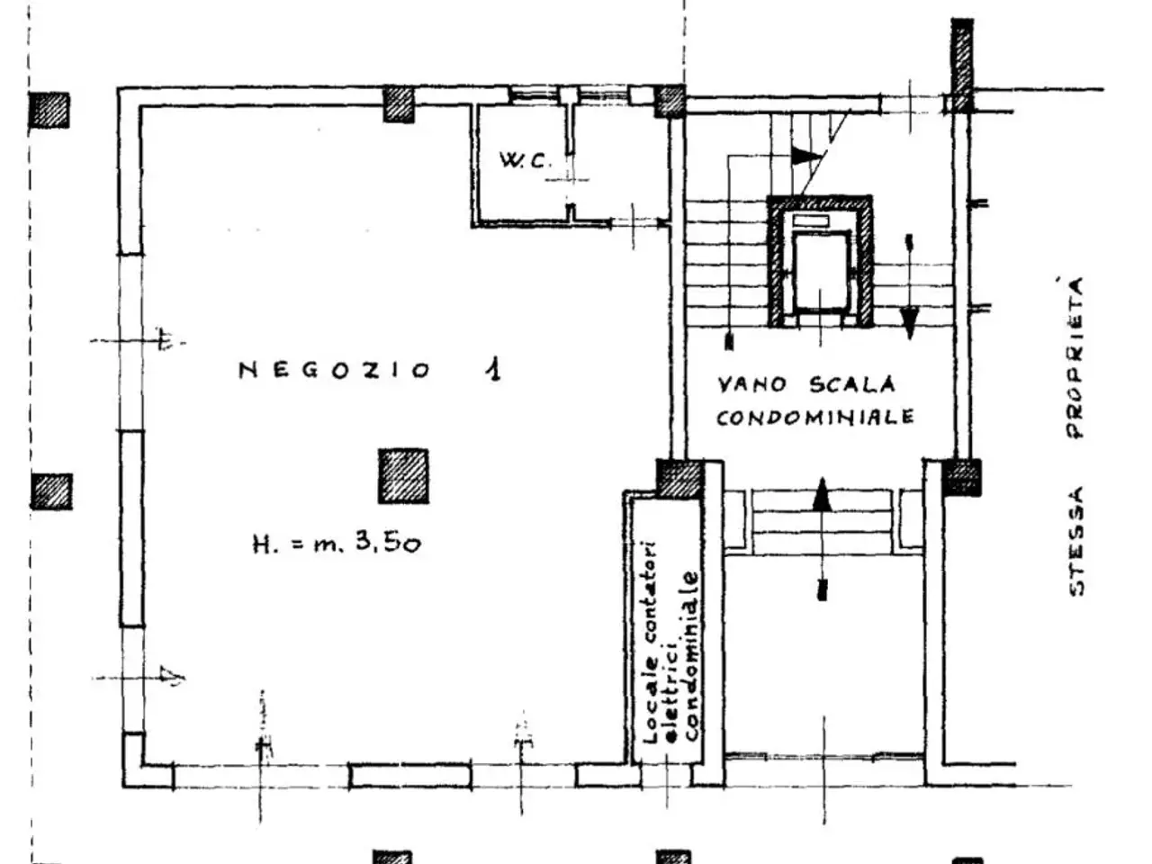 Negozio in Piazza Carlo Restagno 4, Cassino, {3} - Planimetria 1