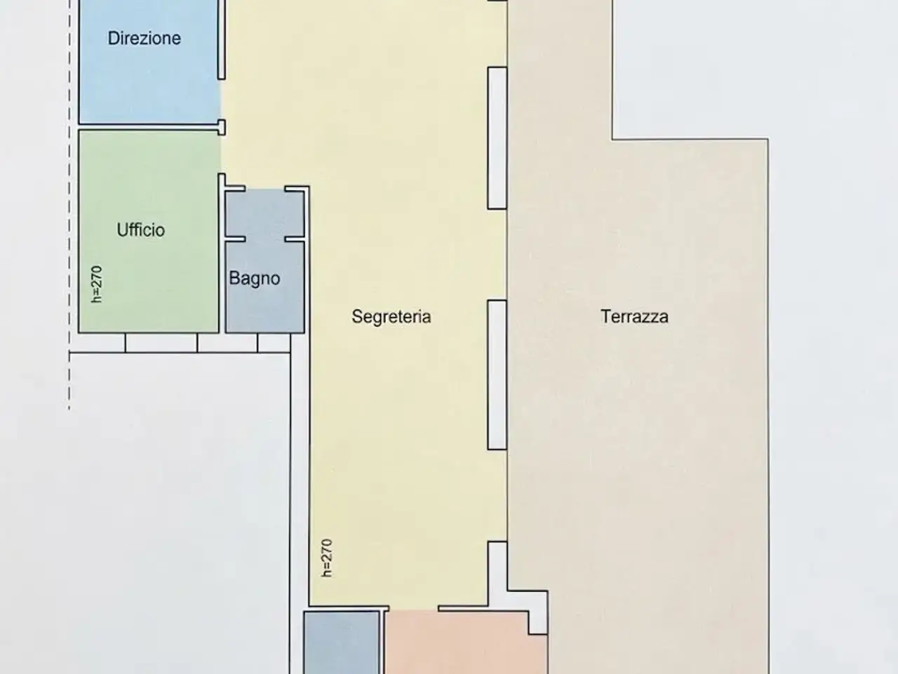 Ufficio in Via dei Portuali Snc, Tortolì, {3} - Planimetria 1