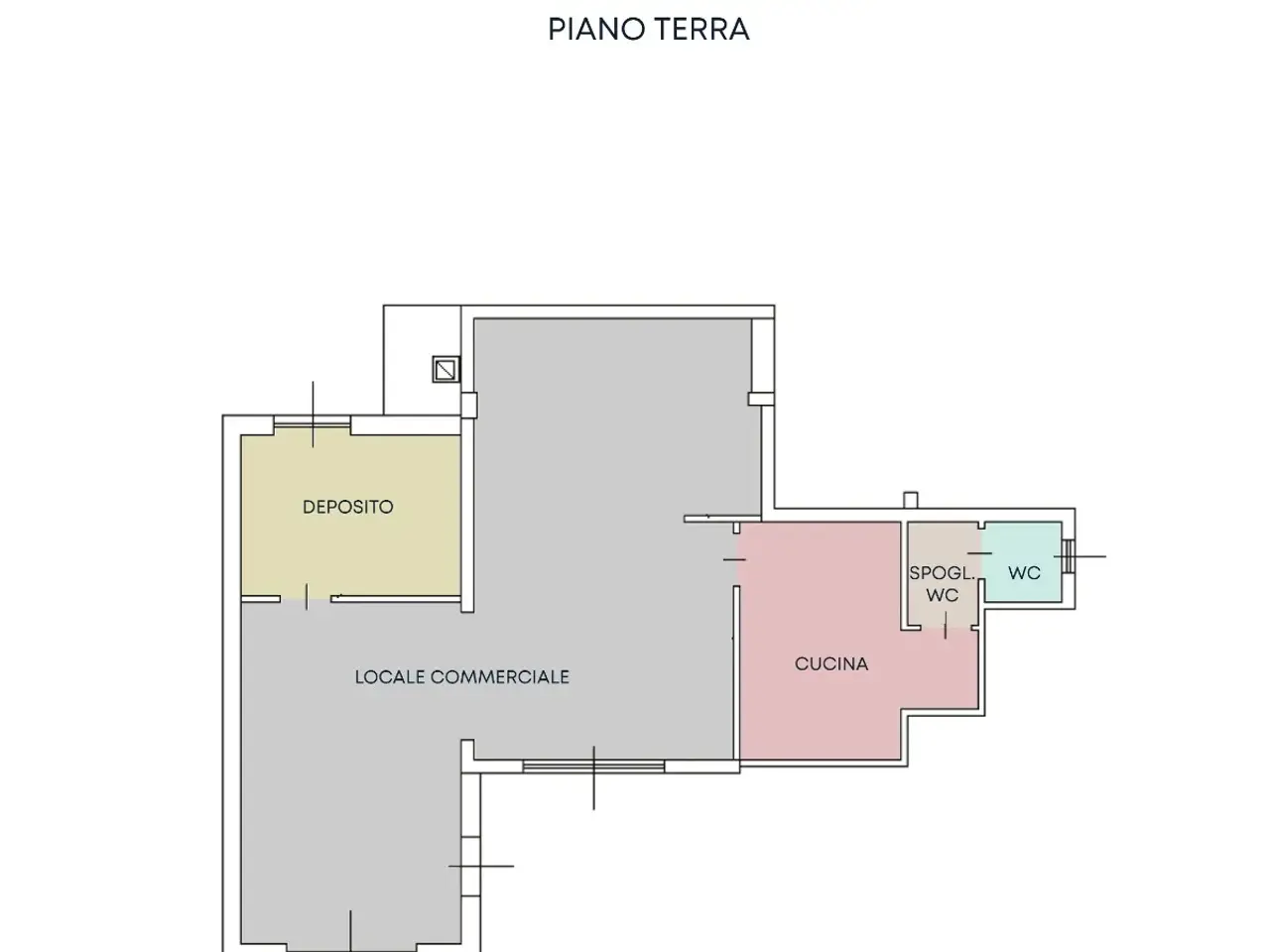Negozio in Via Milano 22, Capoterra, {3} - Planimetria 1