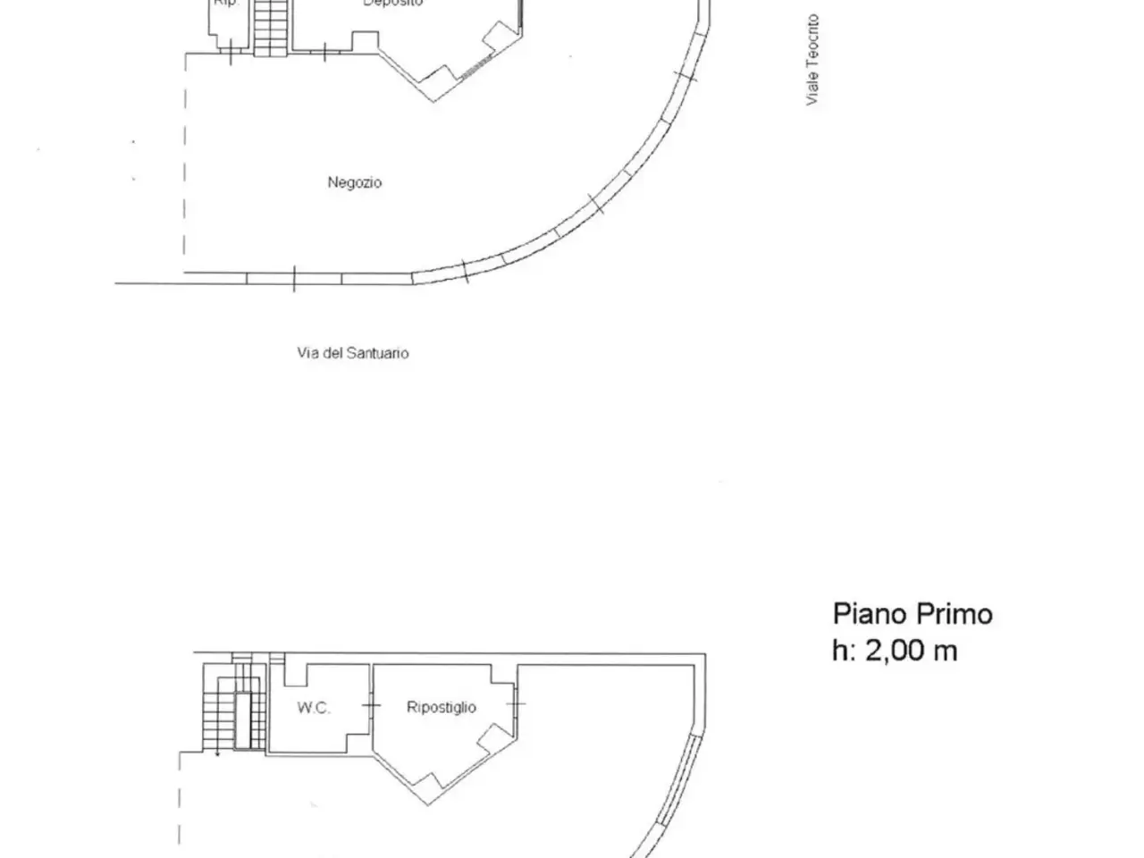 Negozio in Viale Teocrito / Via del Santuario, Siracusa, {3} - Planimetria 1
