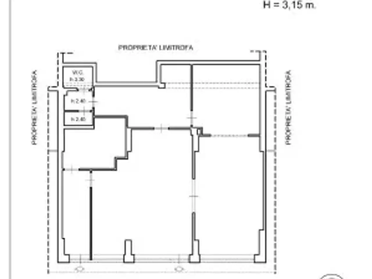 Negozio in Via Mario Borsa 45/87, Roma, {3} - Planimetria 1