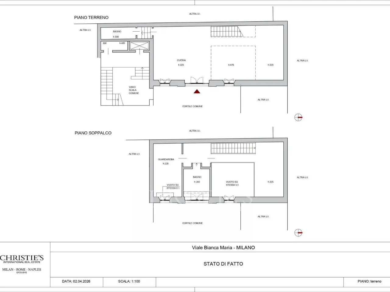 Ufficio in Corso Monforte, Milano, {3} - Planimetria 1