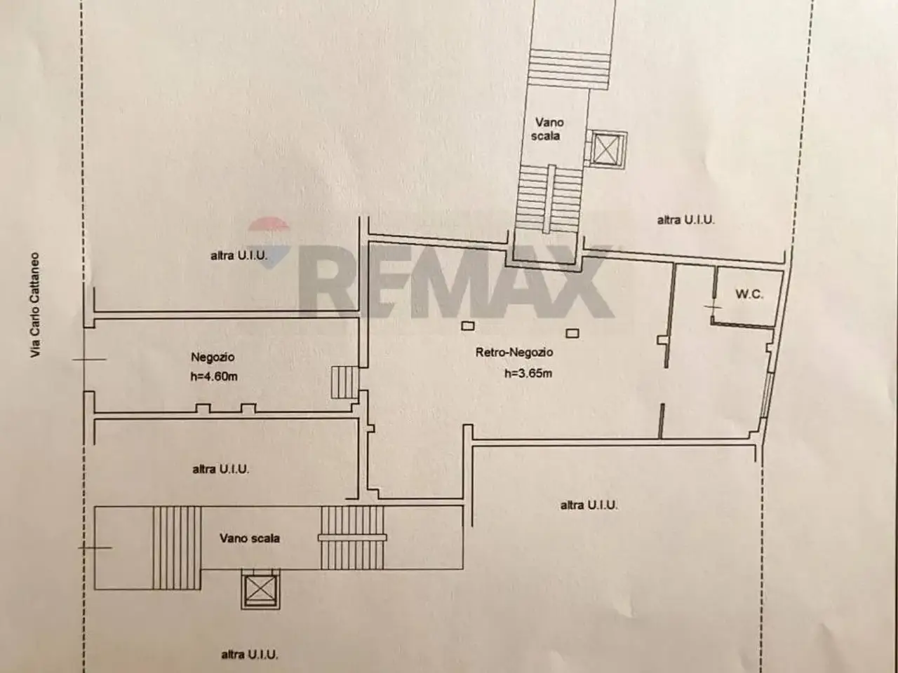 Negozio in Via Carlo Cattaneo 82/B, Cosenza, {3} - Planimetria 1