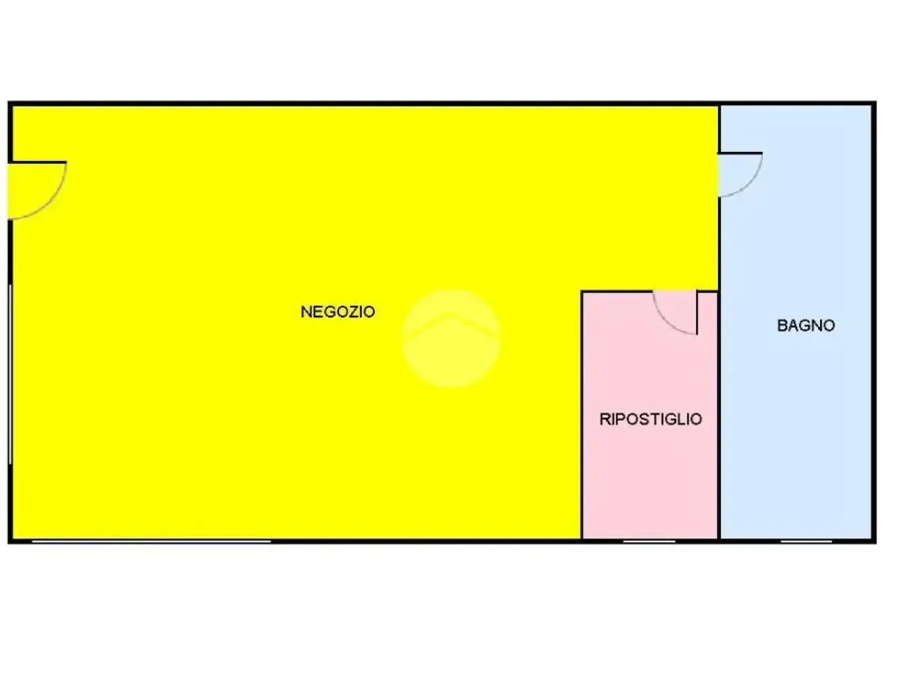 Negozio in Via Cavalieri di Vittorio Veneto 37, Andorno Micca, {3} - Planimetria 1