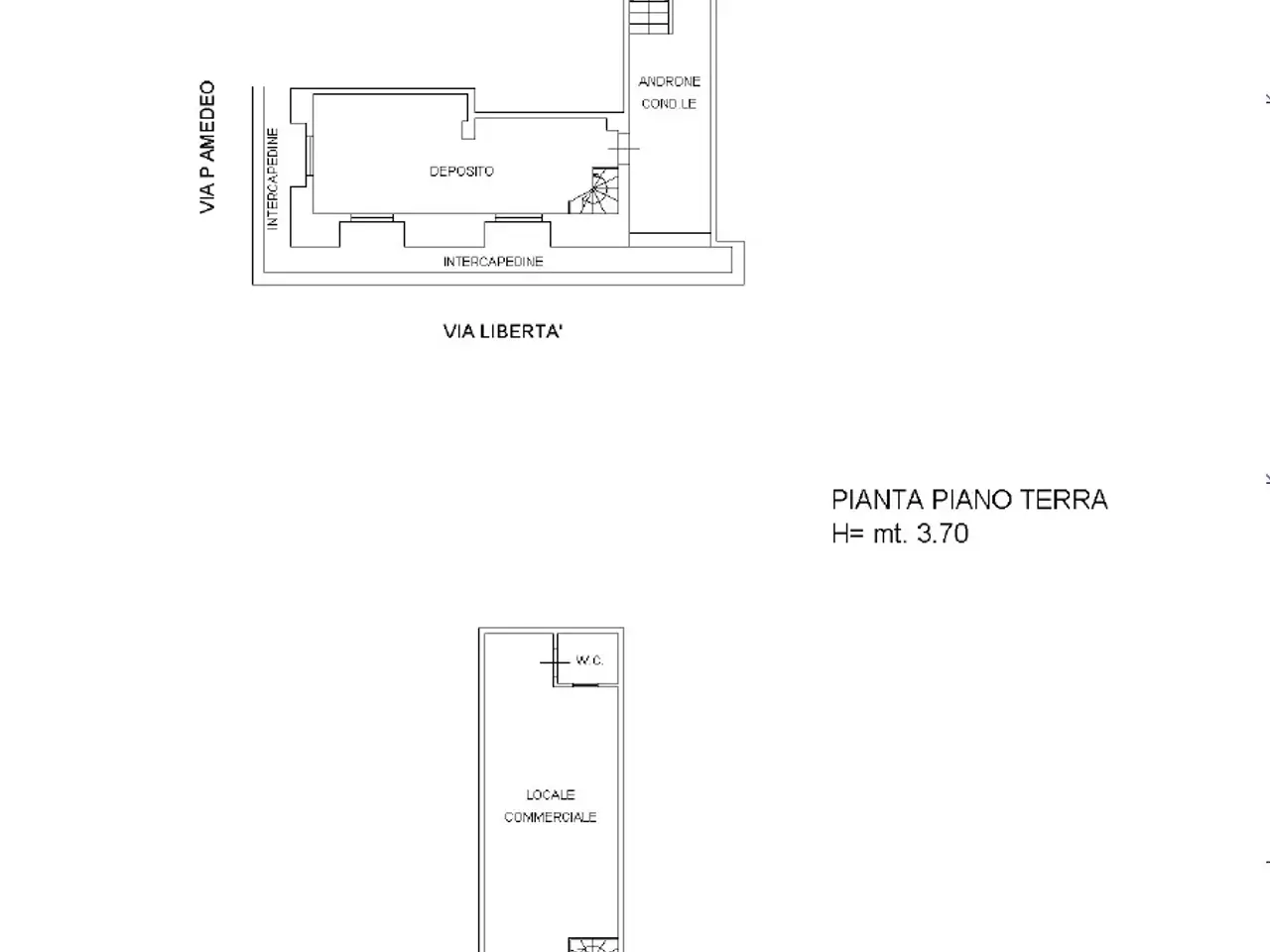Negozio in Via Libertà, Bari, {3} - Planimetria 1