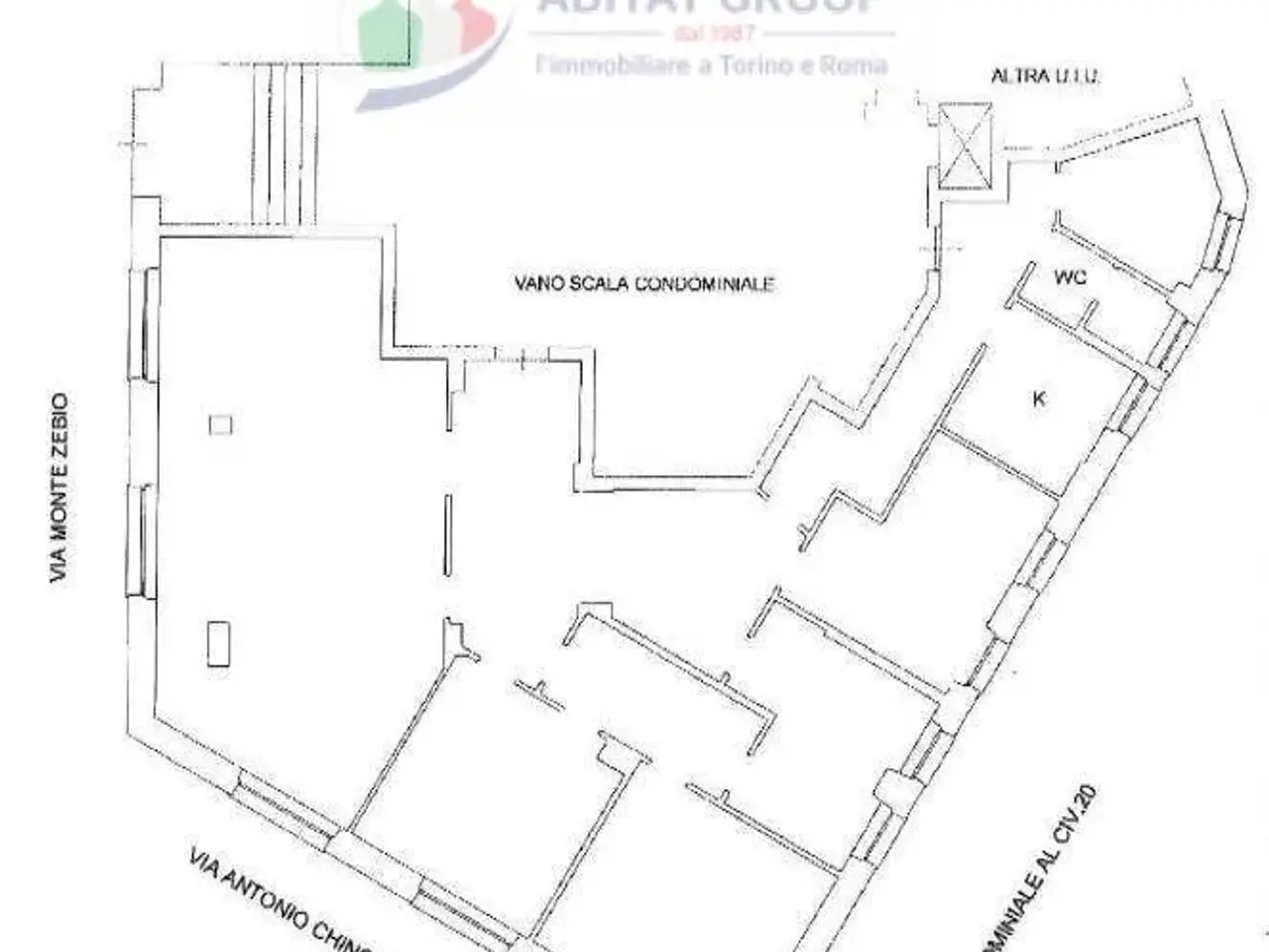 Ufficio in Via Monte Zebio, Roma, {3} - Planimetria 1
