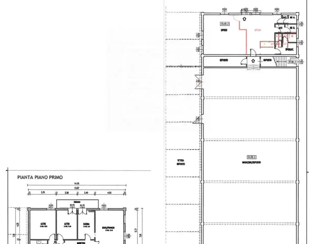 Capannone in Via Giulio Natta 7, Reggio Emilia, {3} - Planimetria 1