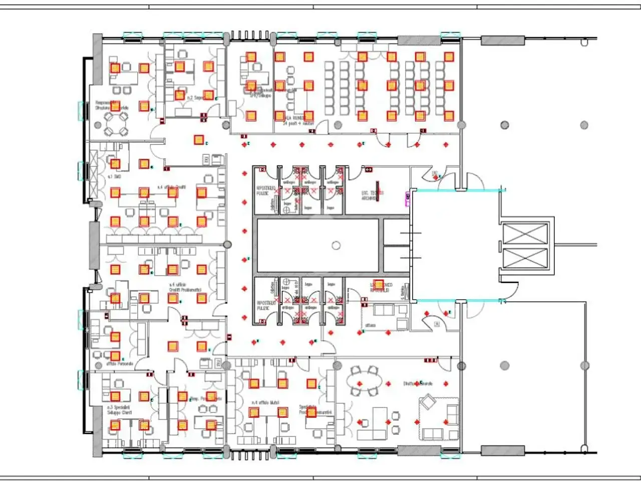 Ufficio in Via Giacinto Andrea Longhin 71, Padova, {3} - Planimetria 1