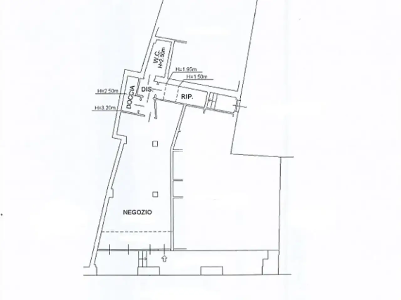 Negozio in Via Garibaldi 83, Barzano', {3} - Planimetria 1