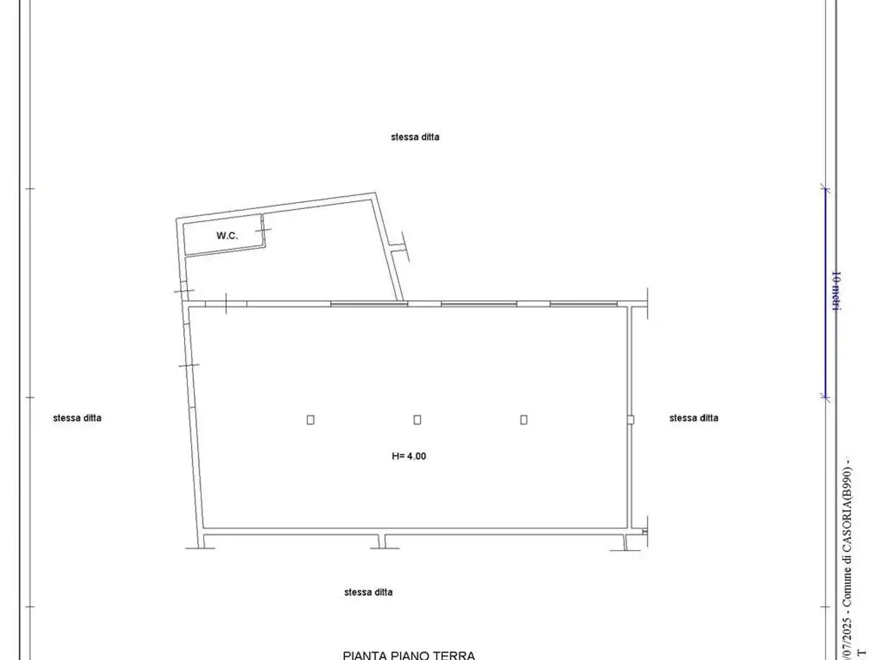 Laboratorio in Via Enrico De Nicola, Casoria, {3} - Planimetria 1