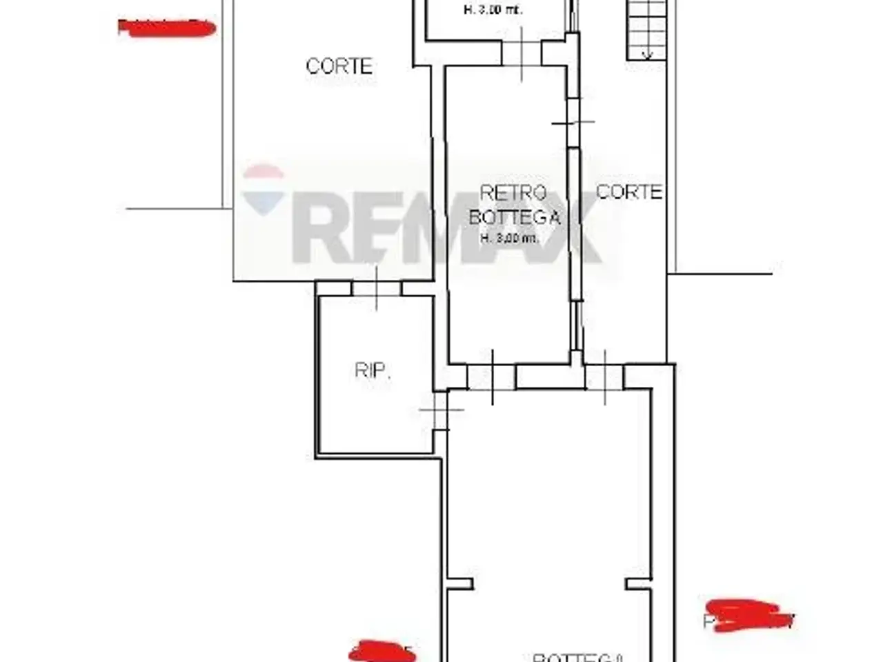 Esercizio commerciale in Via Borgo 86, Piedimonte Etneo, {3} - Planimetria 1