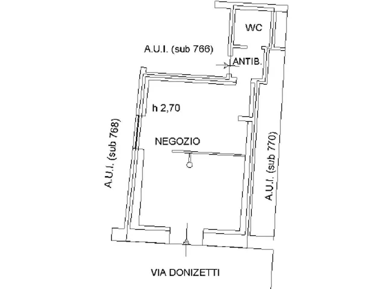 Negozio in Via Magenta, Verdello, {3} - Planimetria 1