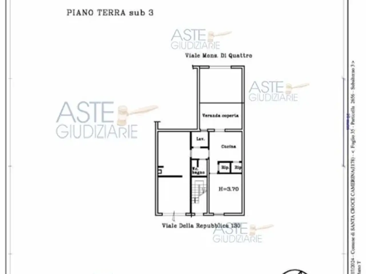 Autorimessa in Viale della Repubblica, 130, 97017 Santa Croce Camerina Rg, Italia 130, Santa Croce Camerina, {3} - Planimetria 1