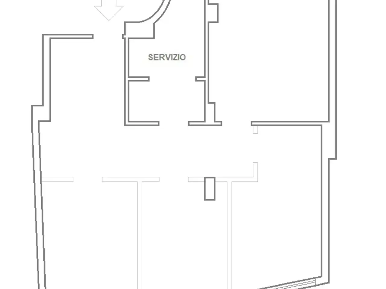 Ufficio in Corso di Porta Romana 117, Milano, {3} - Planimetria 1