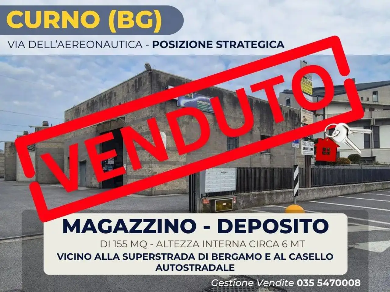 Magazzino in dell'Aeronautica 12a, Curno, {3} - Foto 1