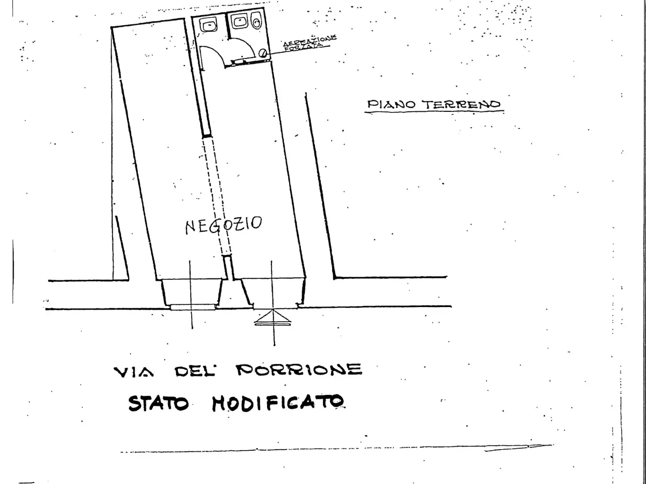 Locale commerciale in Via del Porrione 11, Siena, {3} - Planimetria 1