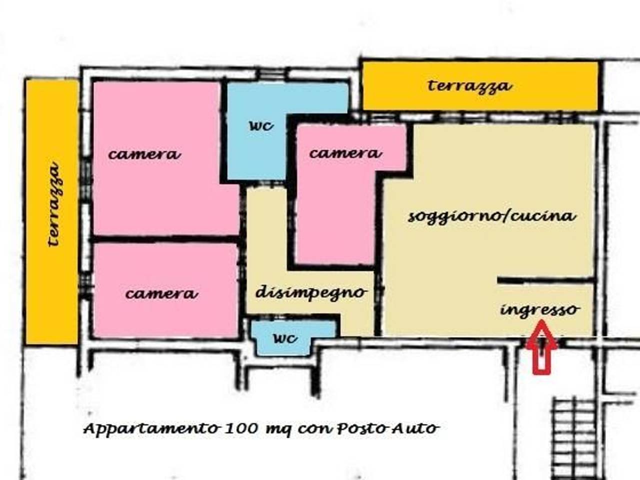 appartamento in vendita a Carrara in zona Stadio