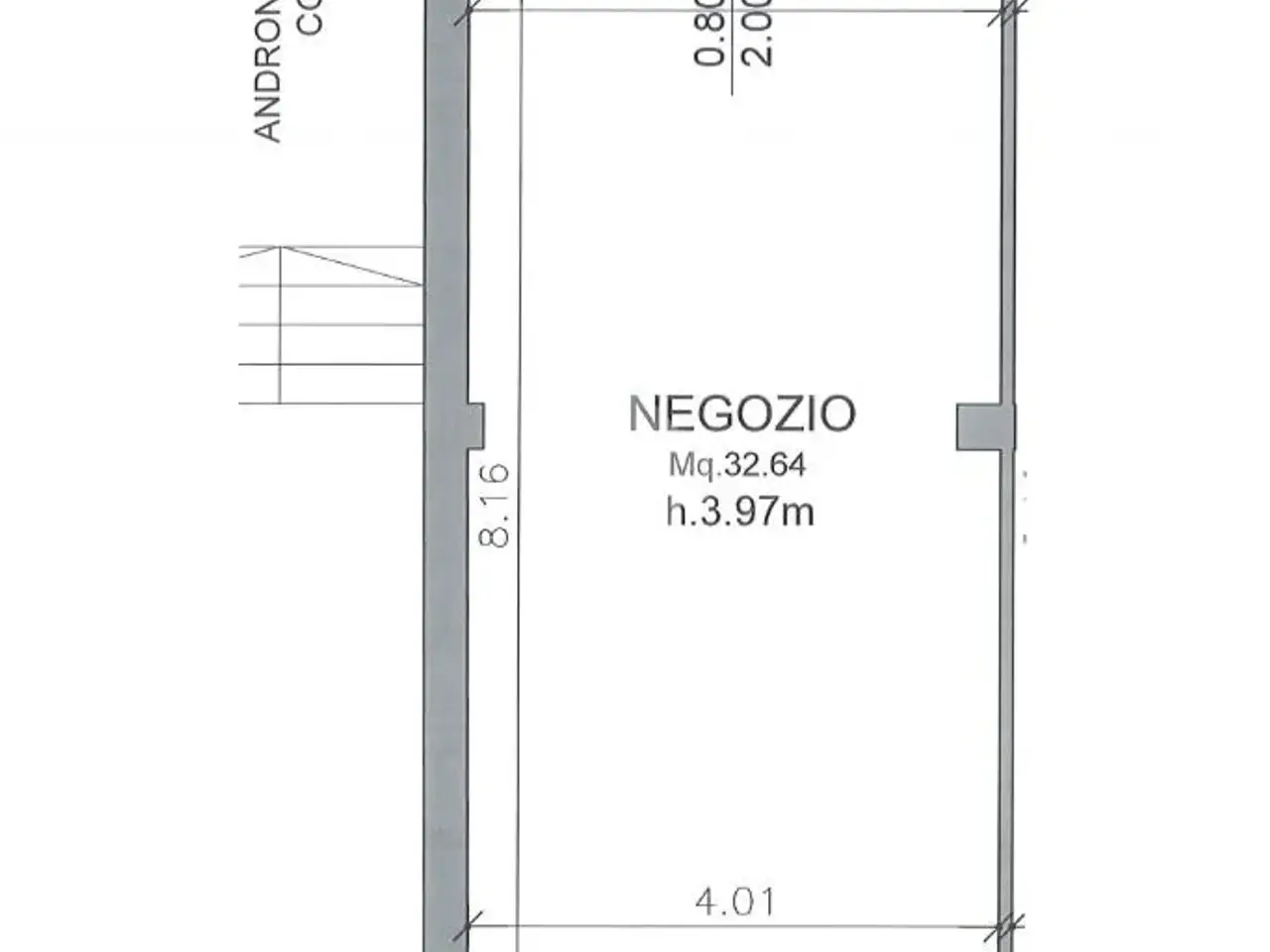 Negozio in Via di Roma 82, Ravenna, {3} - Planimetria 1