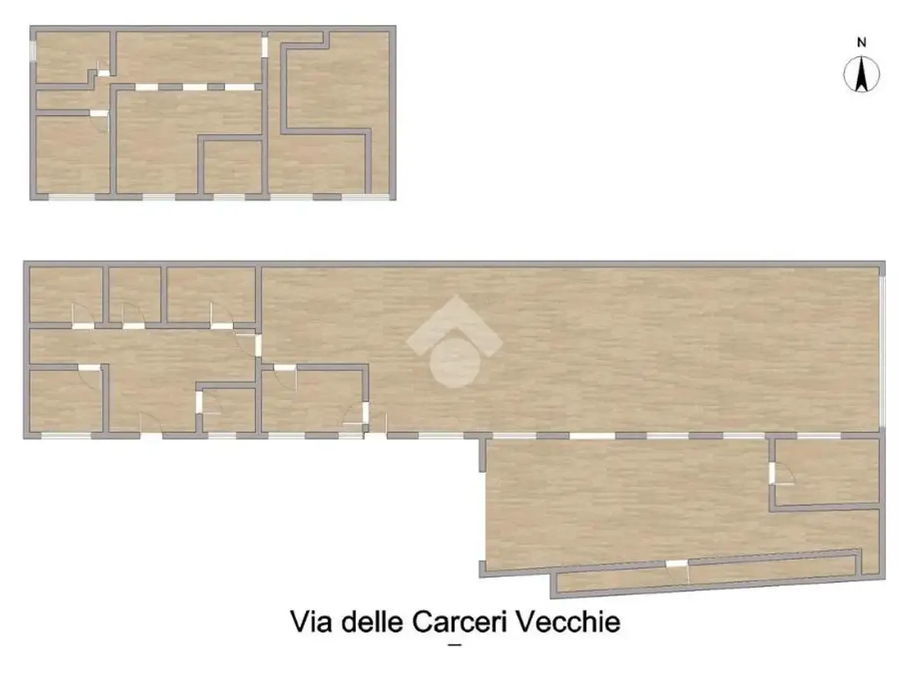 Capannone in Via delle Carceri Vecchie 8, Napoli, {3} - Planimetria 1