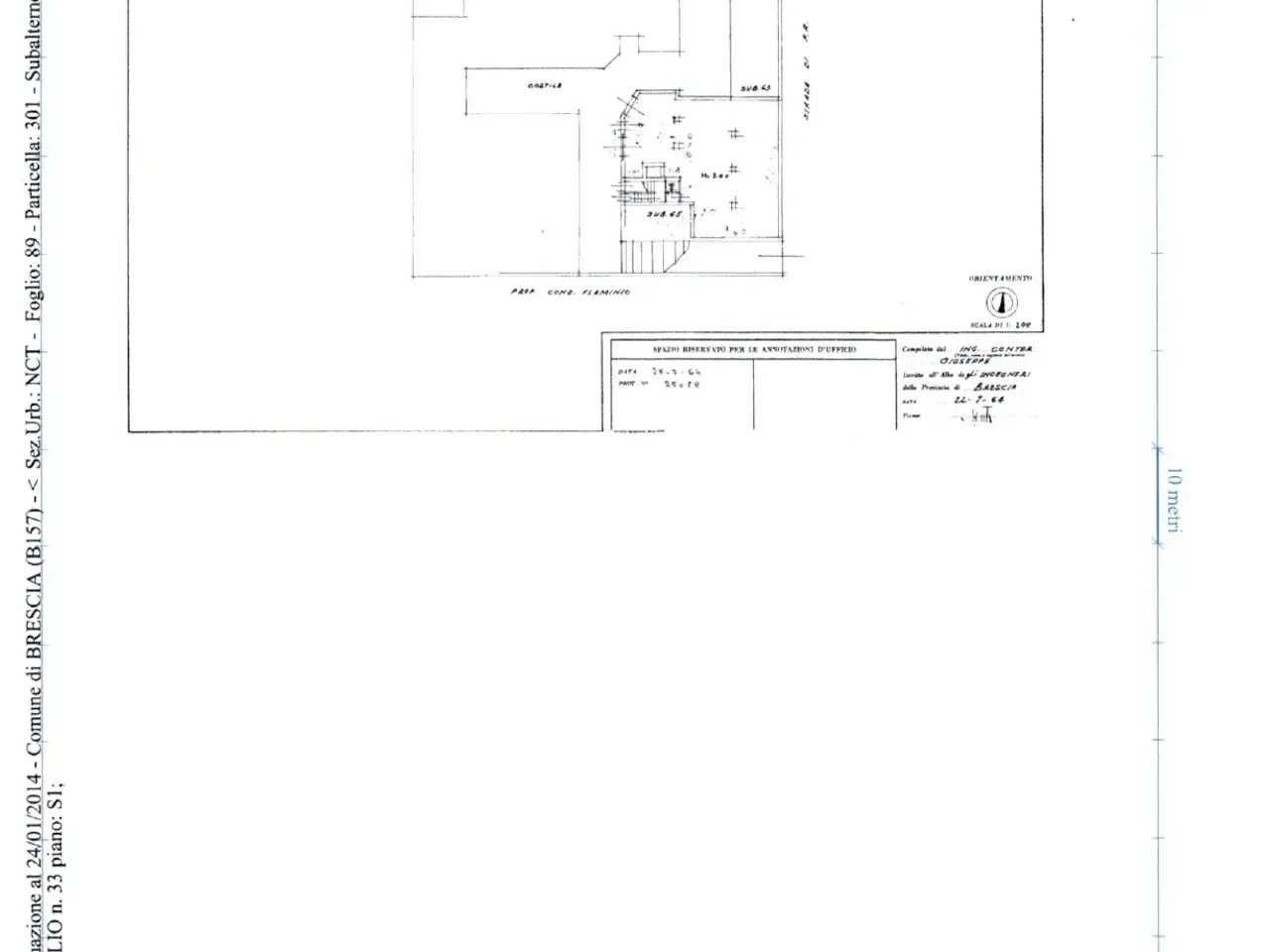 Magazzino in Via Massimo d'Azeglio 33, Brescia, {3} - Planimetria 1