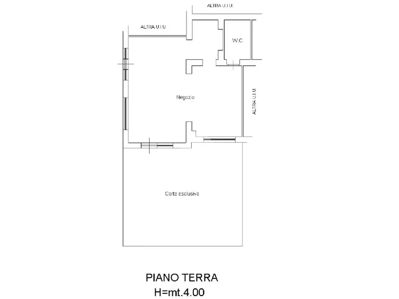 Negozio in Via Nazionale Adriatica 100, Roseto Degli Abruzzi, {3} - Planimetria 1