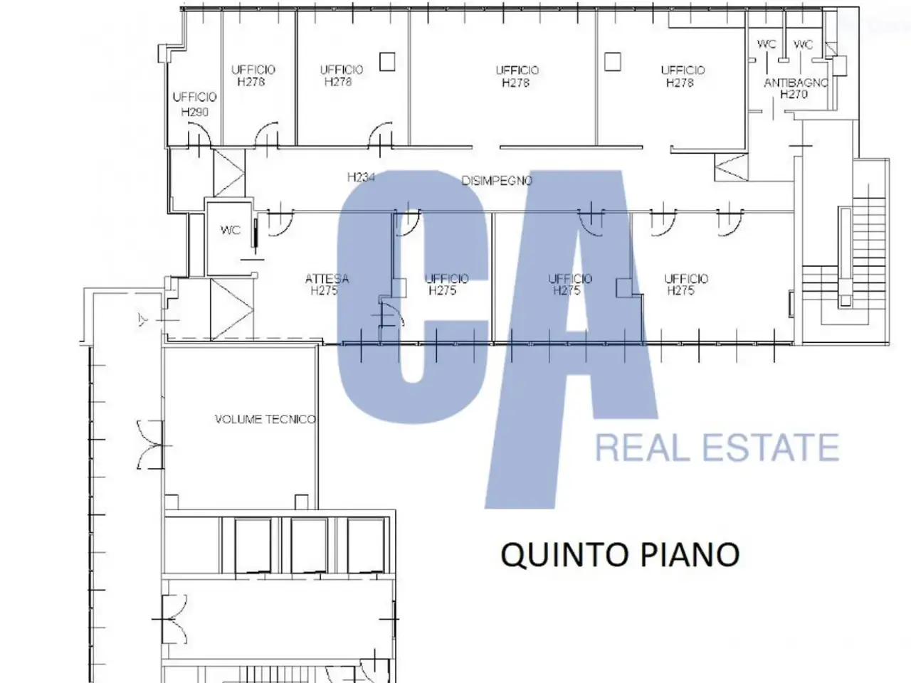 Ufficio in Via Quarenghi Giacomo, Milano, {3} - Planimetria 1