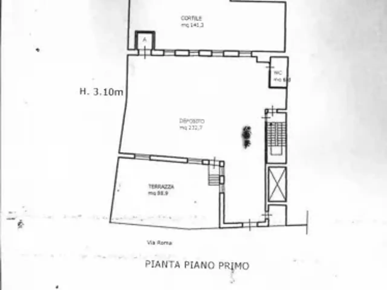 Negozio in Via Roma, Casarano, {3} - Planimetria 1