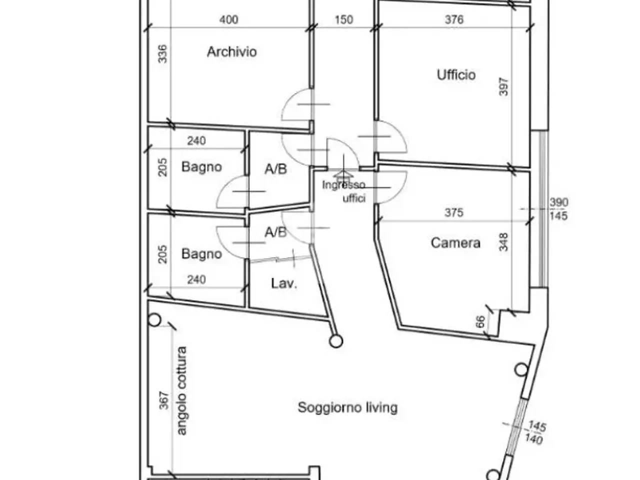 Ufficio in Via G. Marconi 57, Bruino, {3} - Planimetria 1