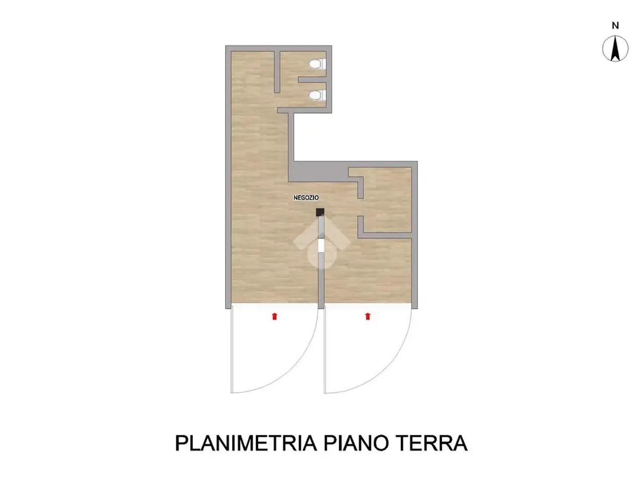 Negozio in Via Cornegliana 69, Piacenza, {3} - Planimetria 1