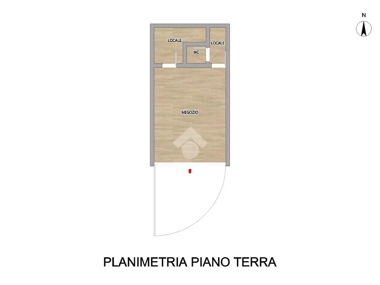 Negozio in Via Cornegliana 69, Piacenza, {3} - Planimetria 1