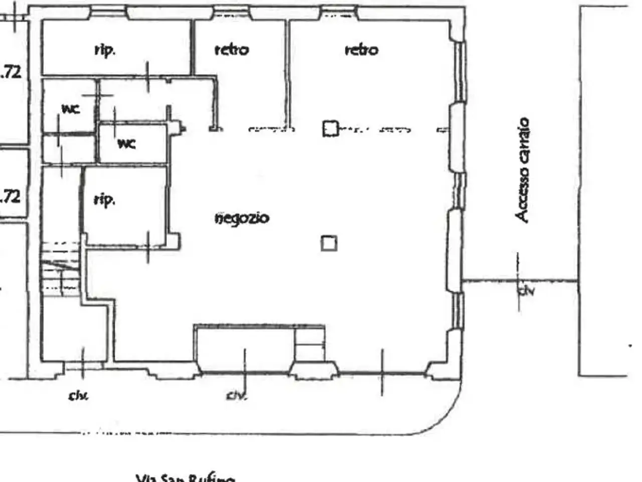 Negozio in Via San Rufino, Chiavari, {3} - Planimetria 1