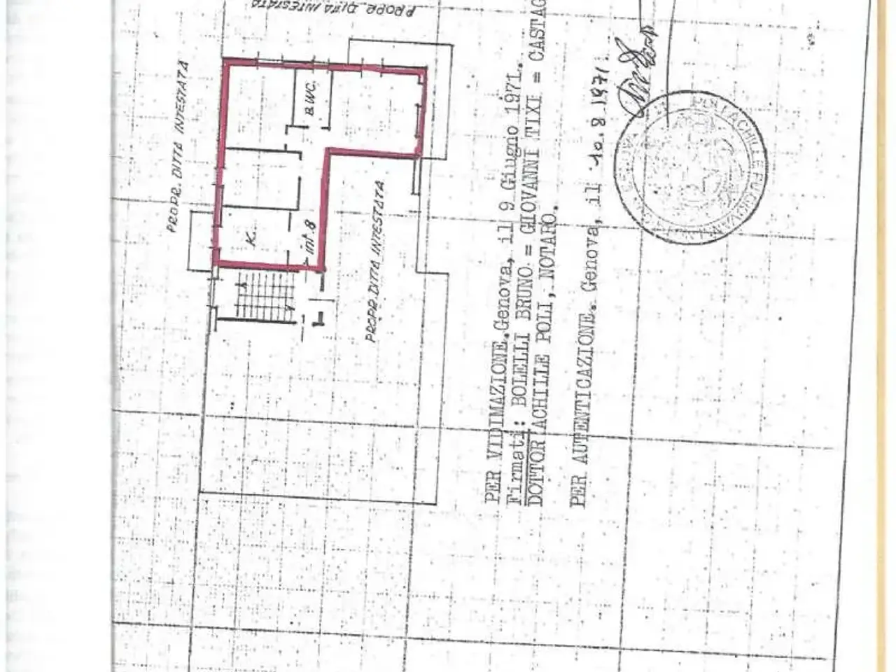 Trilocale in affitto, Via Cairoli, Sori - Planimetria 1