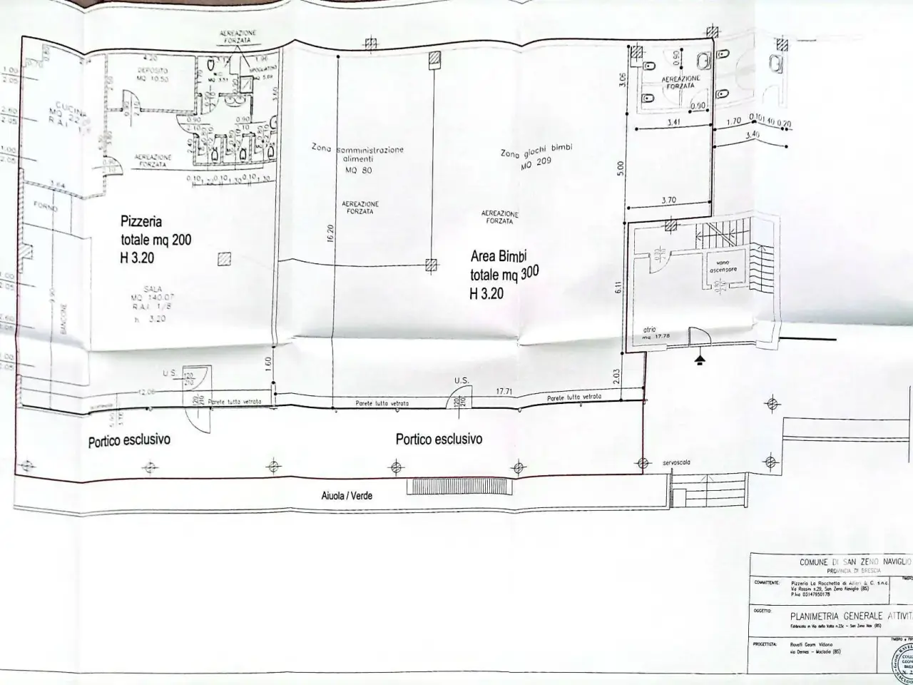 Esercizio commerciale in Via Volta, San Zeno Naviglio, {3} - Planimetria 1