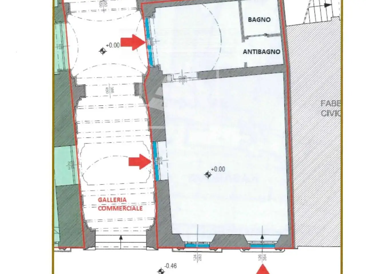 Negozio in Via Giosue' Carducci, Reggio Emilia, {3} - Planimetria 1