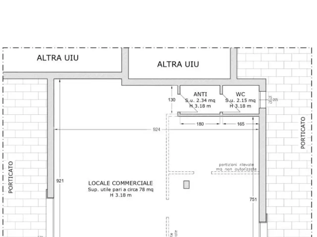 Negozio in Via Luigi Galvani 10, Villorba, {3} - Planimetria 1