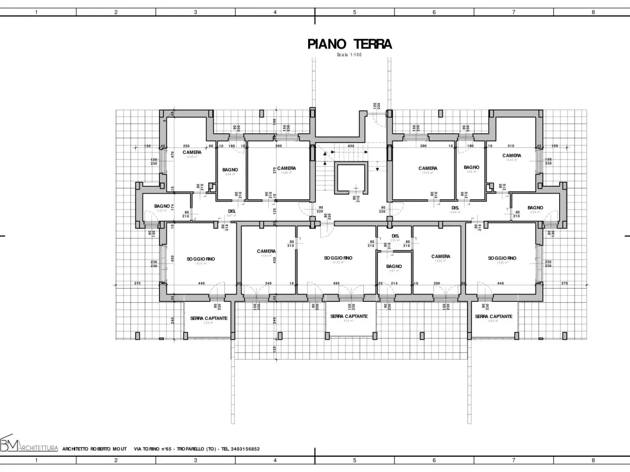 Trilocale in Via Pompeo Colajanni, Chieri - Planimetria 1