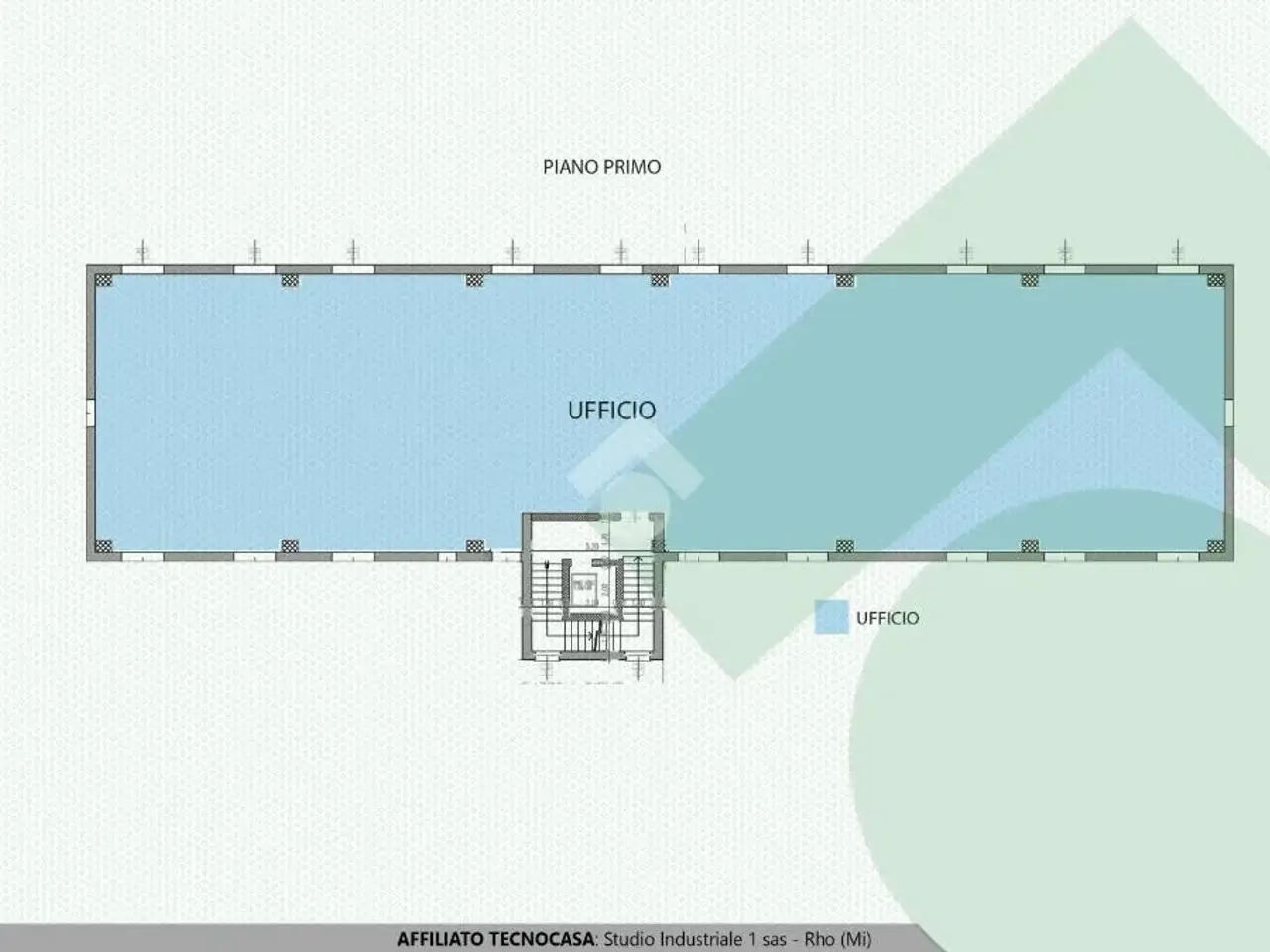 Ufficio in Via Alcide De Gasperi 42, Bareggio, {3} - Planimetria 1