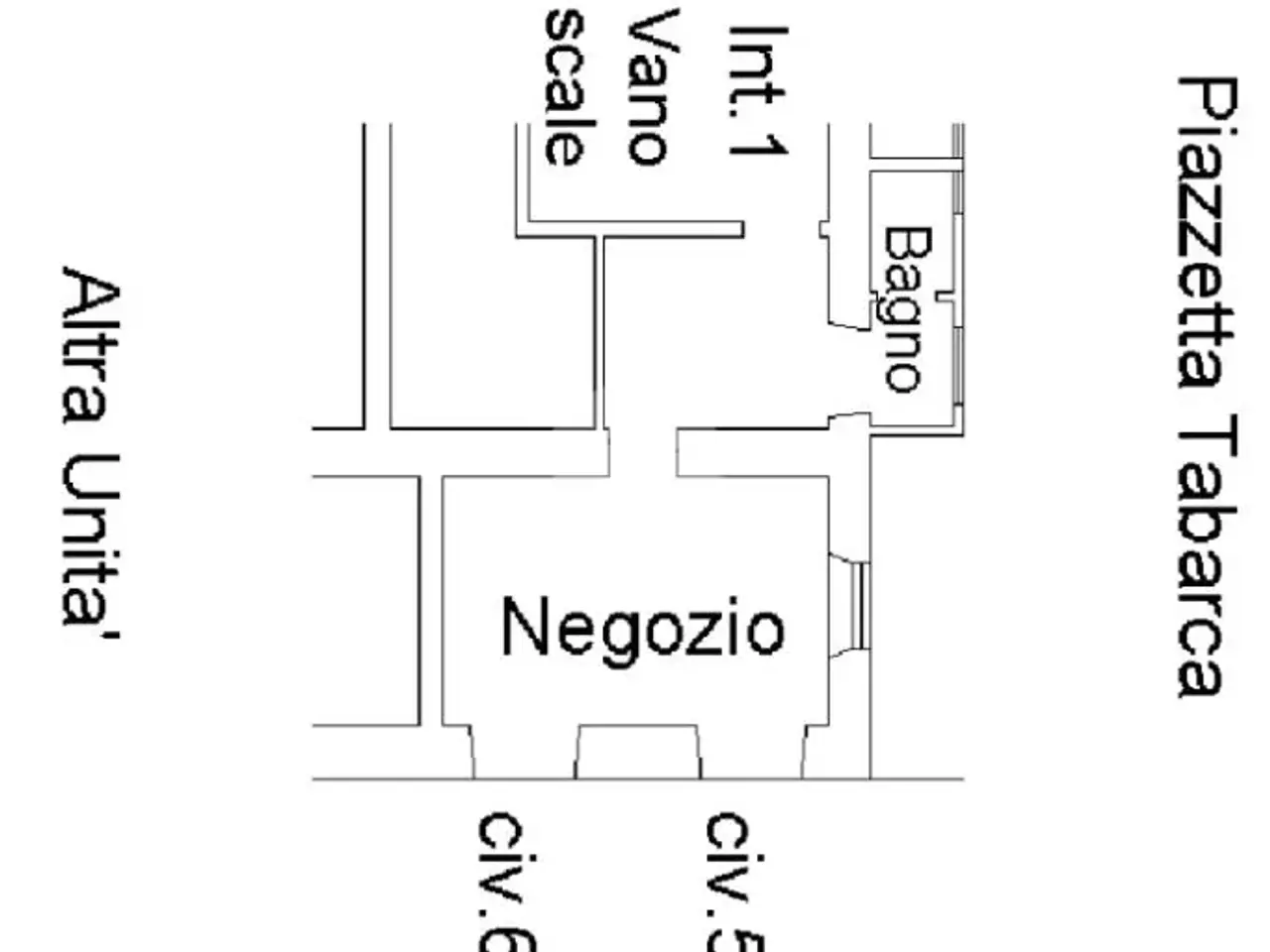 Negozio in Via Pegli, Genova, {3} - Planimetria 1