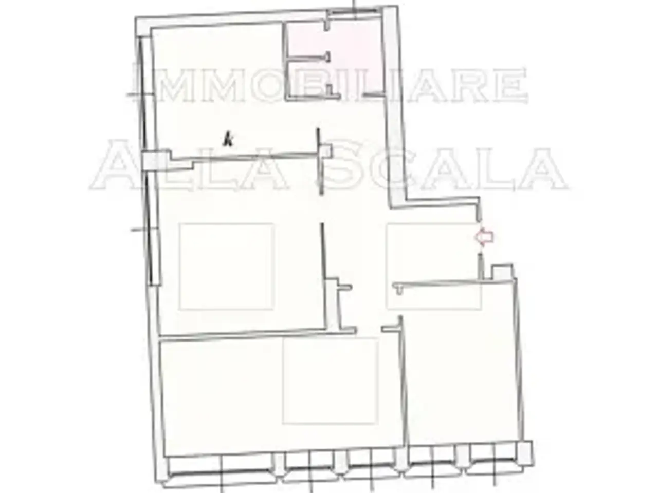 Ufficio in Piazza Camillo Benso di Cavour, Milano, {3} - Planimetria 1